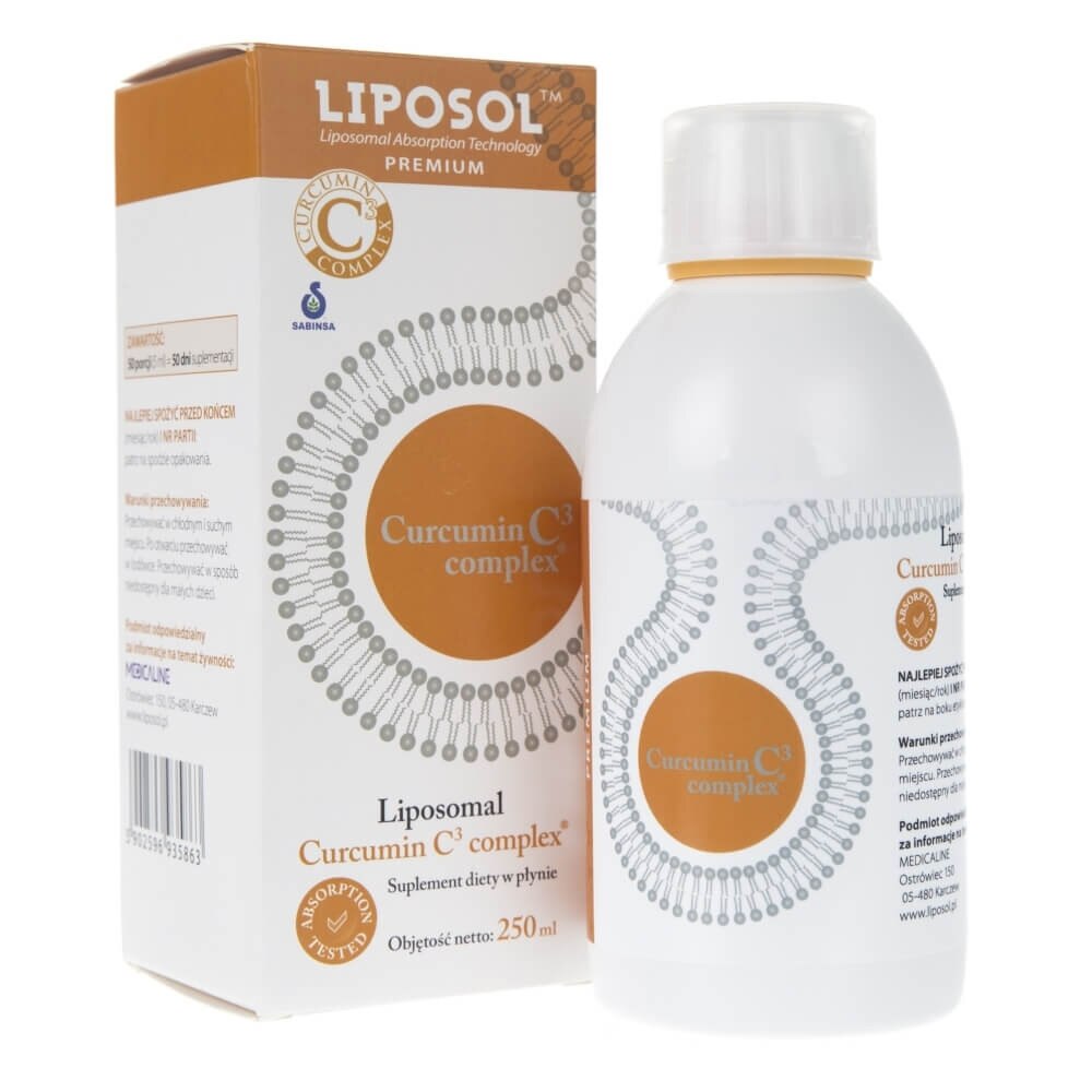 Liposol Curcumin C3 Complex, Suplimente nutritive, MedicaLine, 250ml