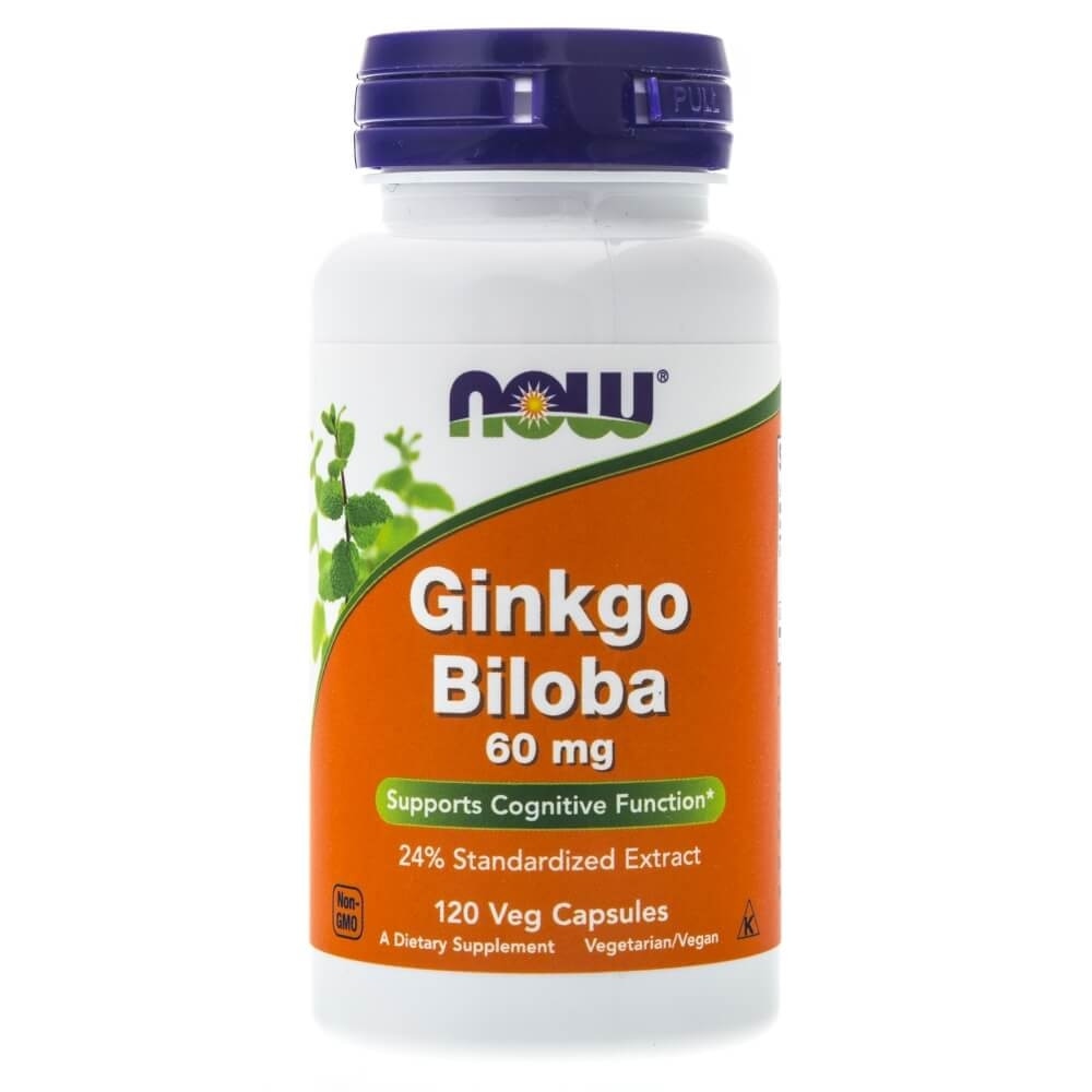 Ginkgo Biloba, Suplimente nutritive, Now Foods, 120caps