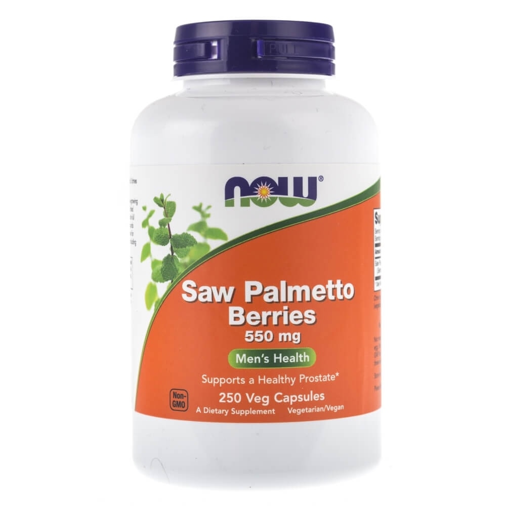 Saw Palmetto Berries, Suplimente nutritive, Now Foods, 250 capsule