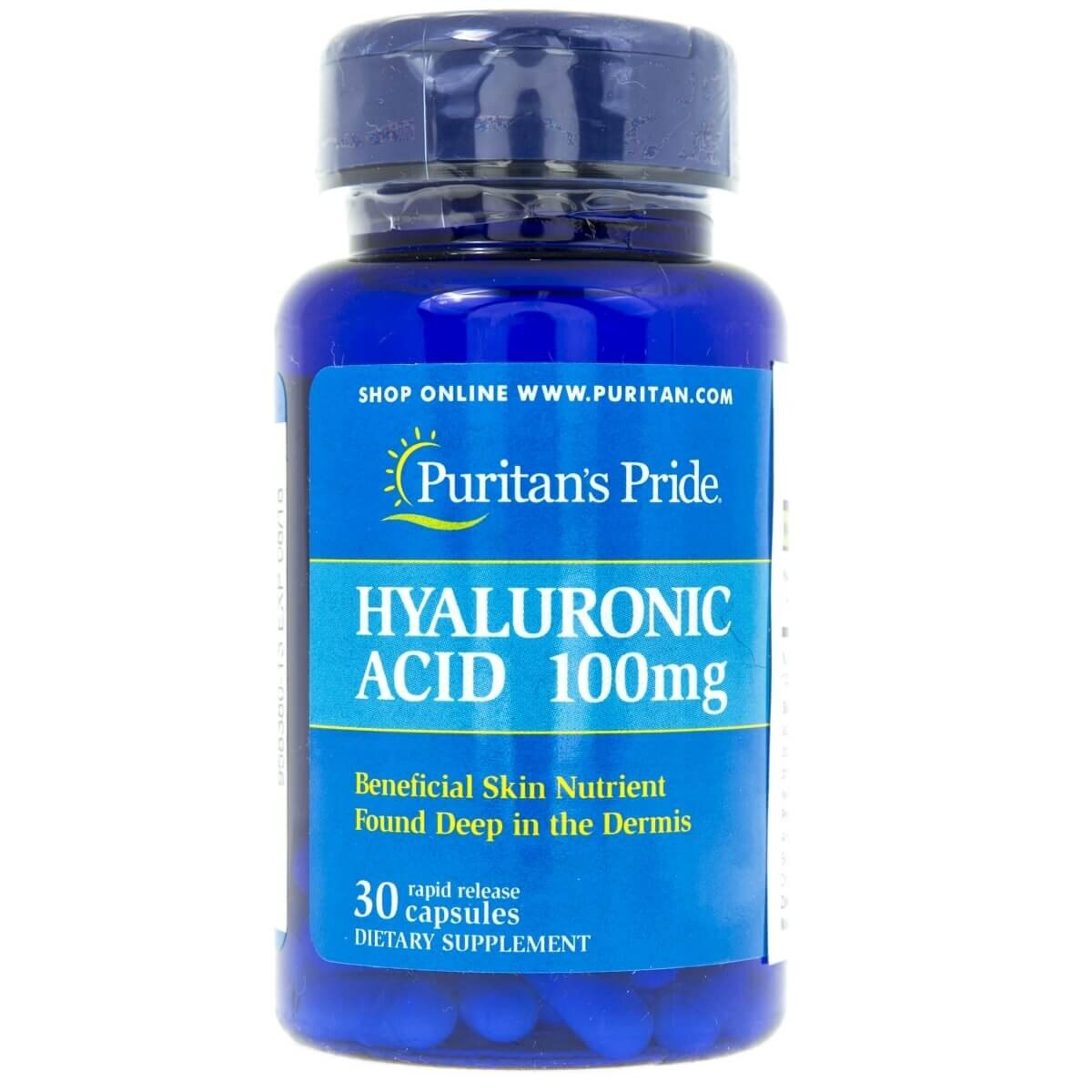 Suplimente nutritive Hyaluronic Acid, Pritan's Pride, 30 capsule, 100mg