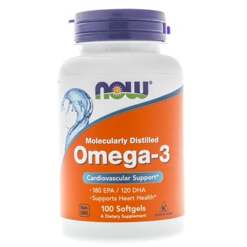 Suplimente nutritive, Omega-3 1000 mg, Now Foods, 100 comprimate Suplimente nutritive, Omega-3 1000 mg, Now Foods, 100 comprimate