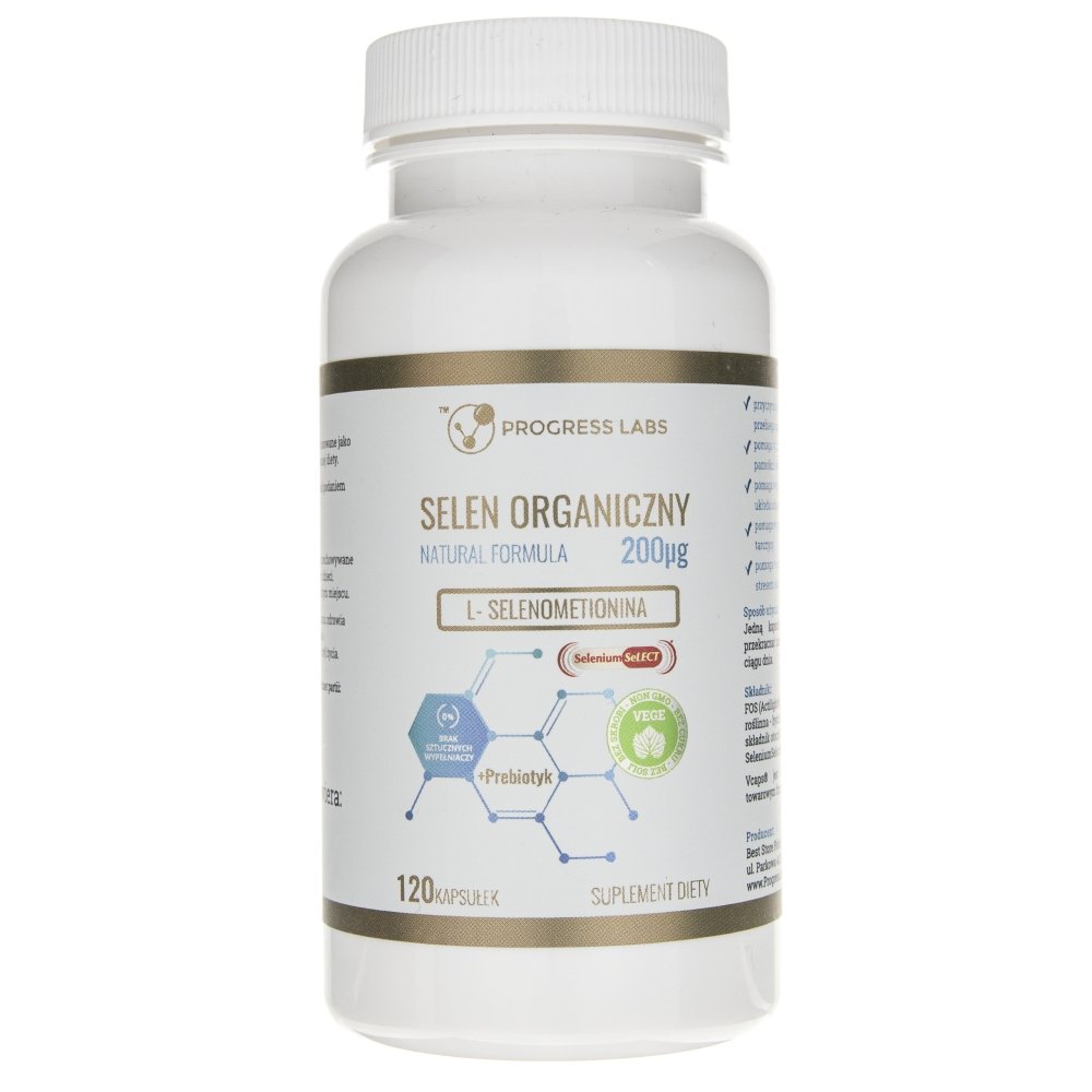 Suplimente nutritive Progress Labs Organic Selenium, 200 μg, 120 capsule