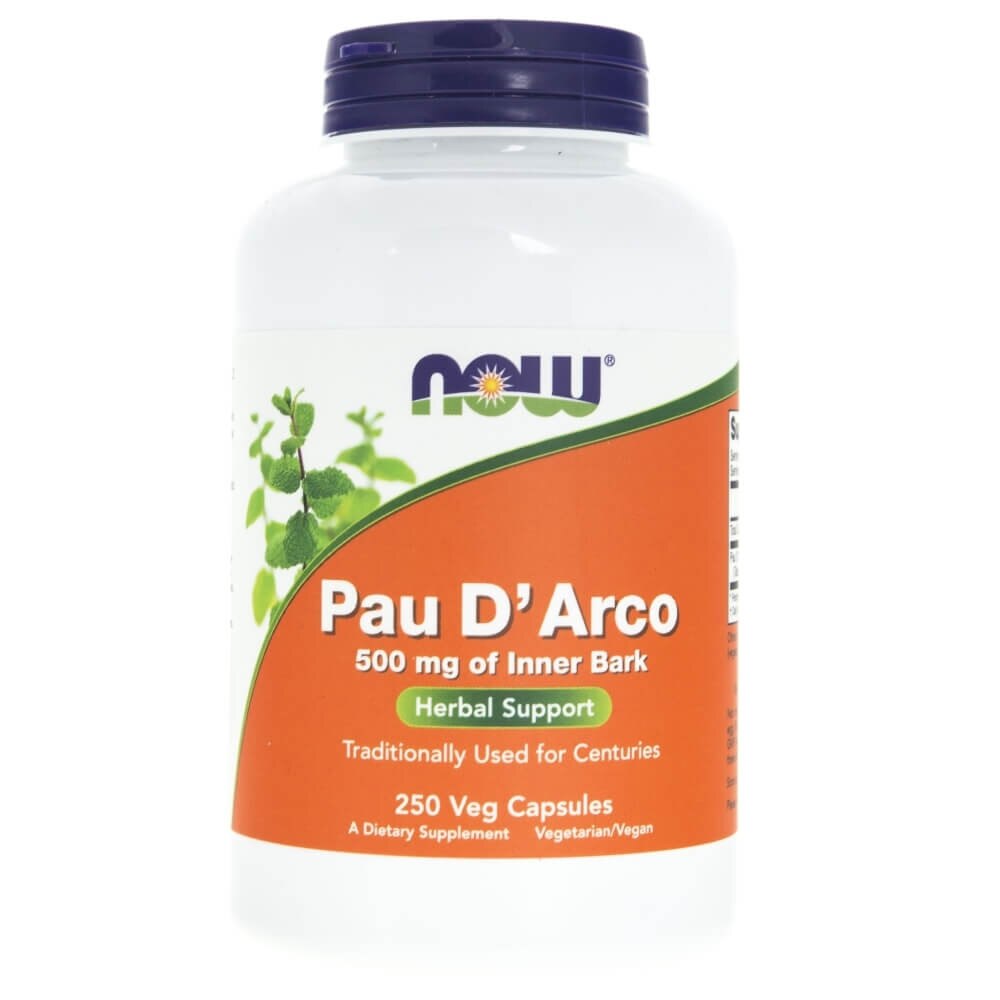 Supliment alimentar Now Foods, Pau D'arco, 500mg, 250 tablete