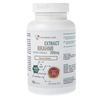 Brahmi Bacopa Monnieri, Suplimente nutritive, Progress Labs, 120 capsule Brahmi Bacopa Monnieri, Suplimente nutritive, Progress Labs, 120 capsule