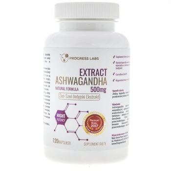 Suplimente nutritive, Ashwagandha 500 mg, Progress Labs, 120 capsule Suplimente nutritive, Ashwagandha 500 mg, Progress Labs, 120 capsule