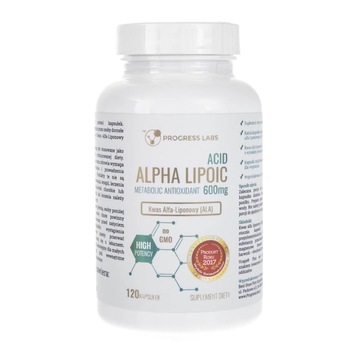 Suplimente nutritive acid alfa-lipoic 600 mg, Progress Labs, 120 de capsule Suplimente nutritive acid alfa-lipoic 600 mg, Progress Labs, 120 de capsule