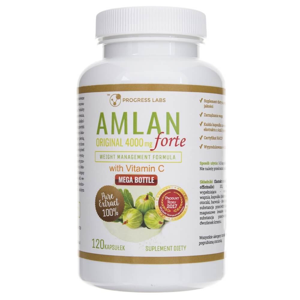 Suplimente nutritive, Amlan Forte, Progress Labs 4000 mg, 120 capsule