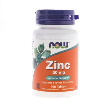 Supliment alimentar Now Foods Zinc, 50 mg, 100 comprimate Supliment alimentar Now Foods Zinc, 50 mg, 100 comprimate