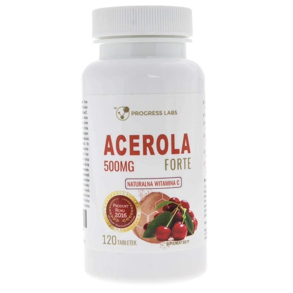 Suplimente nutritive, Acerola 500 mg, Progress Labs, 120 tablete