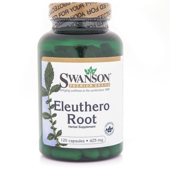 Radacina de Eleuthero (ginseng siberian) 425 mg, 120 capsule, Swanson Radacina de Eleuthero (ginseng siberian) 425 mg, 120 capsule, Swanson