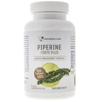Suplimente nutritive, Piperina Forte Plus, Progress Labs, 120 capsule Suplimente nutritive, Piperina Forte Plus, Progress Labs, 120 capsule