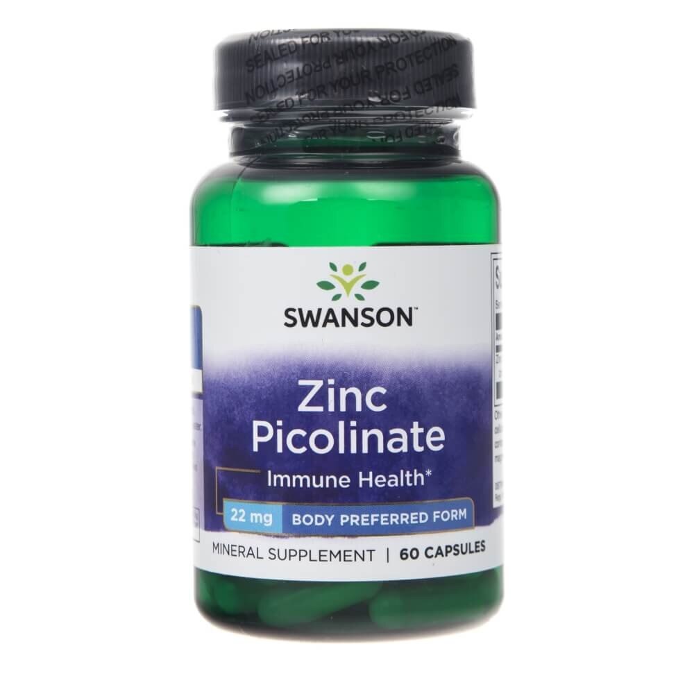 Supliment nutritiv Zinc Picolinate, 22 mg, 60 capsule, Swanson