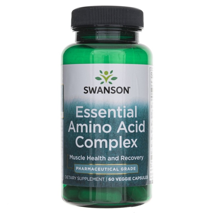 Supliment nutritiv AjiPure® 9 Essential Aminos Formula, 60 capsule, Swanson