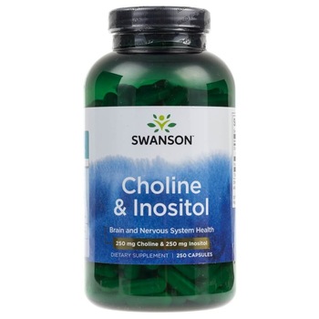 Choline & Inositol, Suplimente nutritive, Swanson, 250caps Choline & Inositol, Suplimente nutritive, Swanson, 250caps