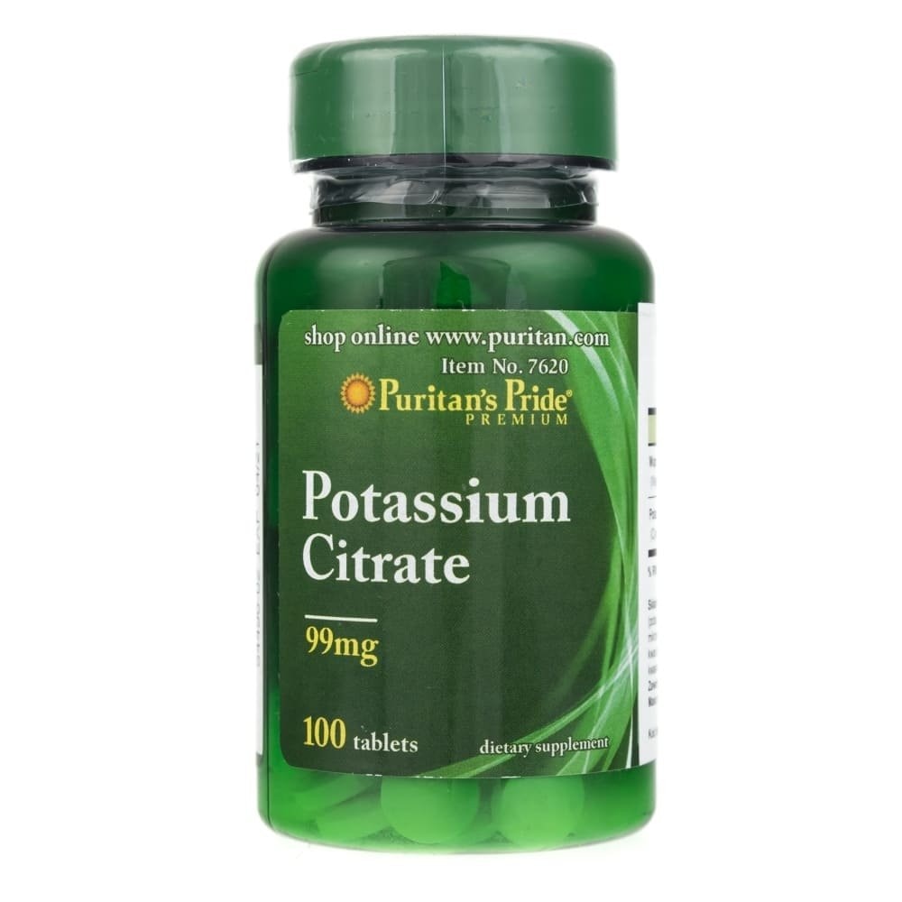 Supliment Nutritiv Puritans Pride Potassium Citrate 99 Mg 100 Tablete Emagro 3904