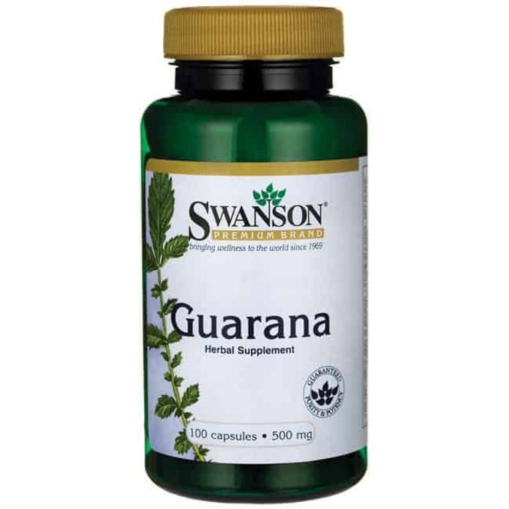 Supliment nutritiv din guarana, 100 Capsule, 500 mg, Swanson