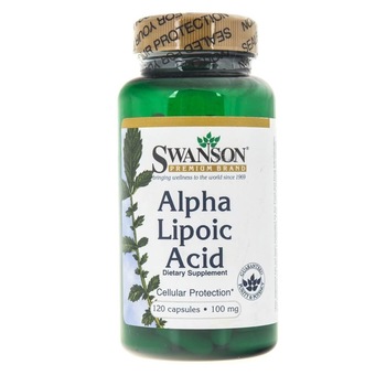 Acid alfa-lipoic, 120 Capsule, 100 mg, Swanson Acid alfa-lipoic, 120 Capsule, 100 mg, Swanson