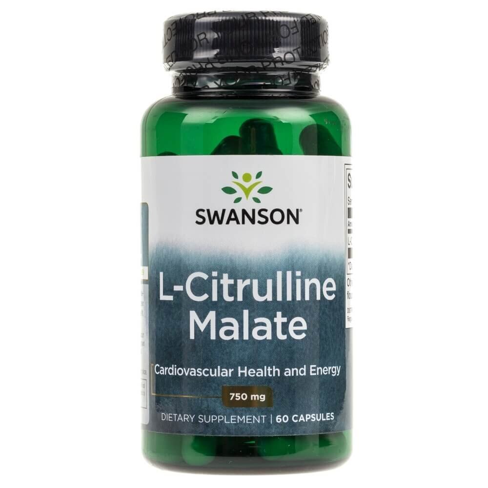 Supliment nutritiv Swanson, L-Citrulline Malate, 750 mg, 60 Capsule