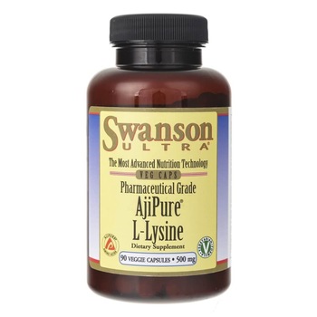 Supliment nutritiv Ajipure L-Lysine, 500 mg, 90 capsule, Swanson Supliment nutritiv Ajipure L-Lysine, 500 mg, 90 capsule, Swanson