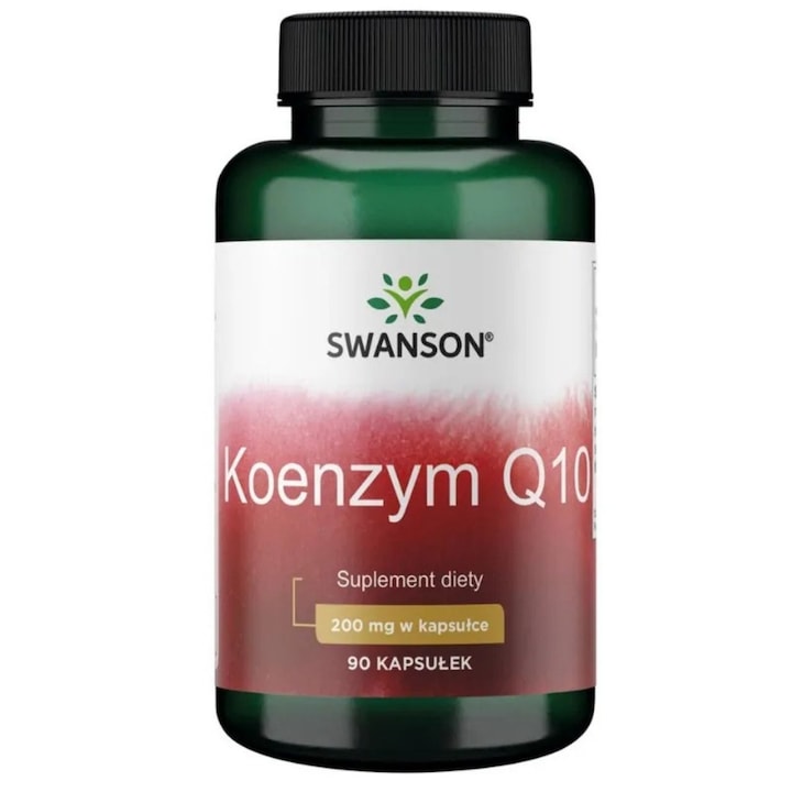 Swanson Coenzima Q10, 200 mg, 90 Capsule (Antioxidant natural, intareste imunitatea)