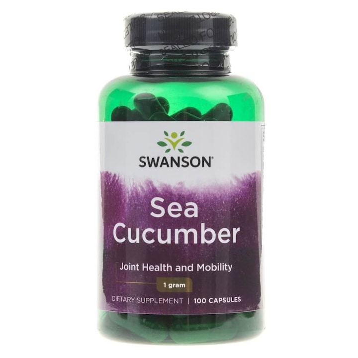 Táplálékkiegészítő Sea Cucumber, 500 mg, 100 kapszula, Swanson