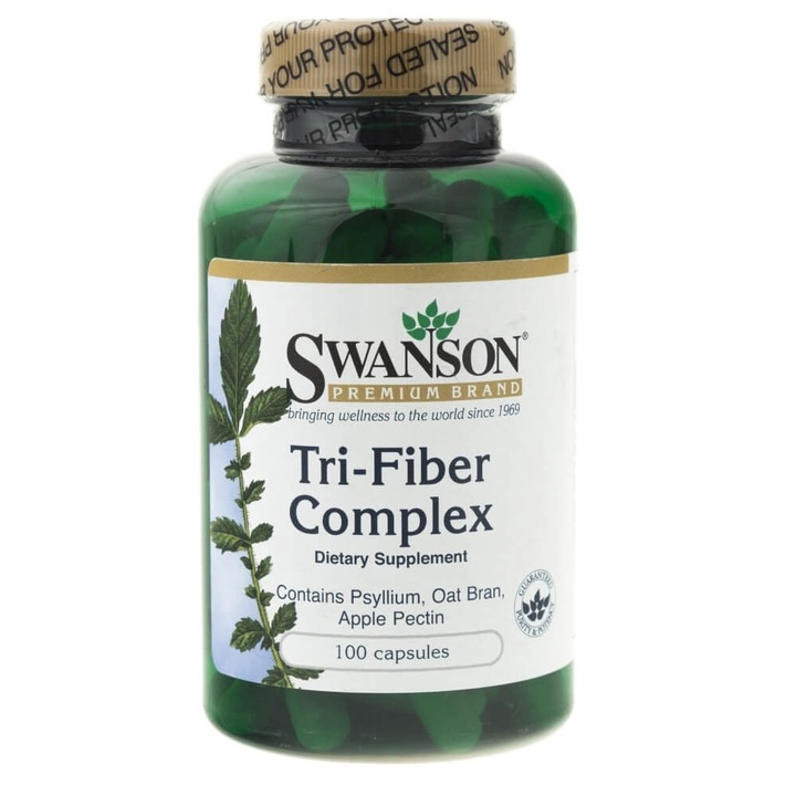 Suplimente nutritive Complex Tri-Fiber, Swanson, 100 comprimate