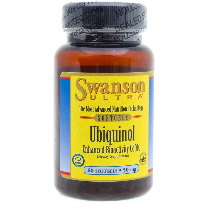 Suplimente nutritive Ubiquinol, Swanson, 60 capsule, 50 mg
