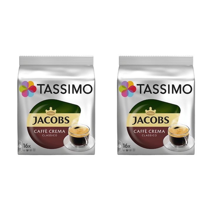 Pachet Capsule Jacobs Tassimo Caffe Crema Classico,2x112g