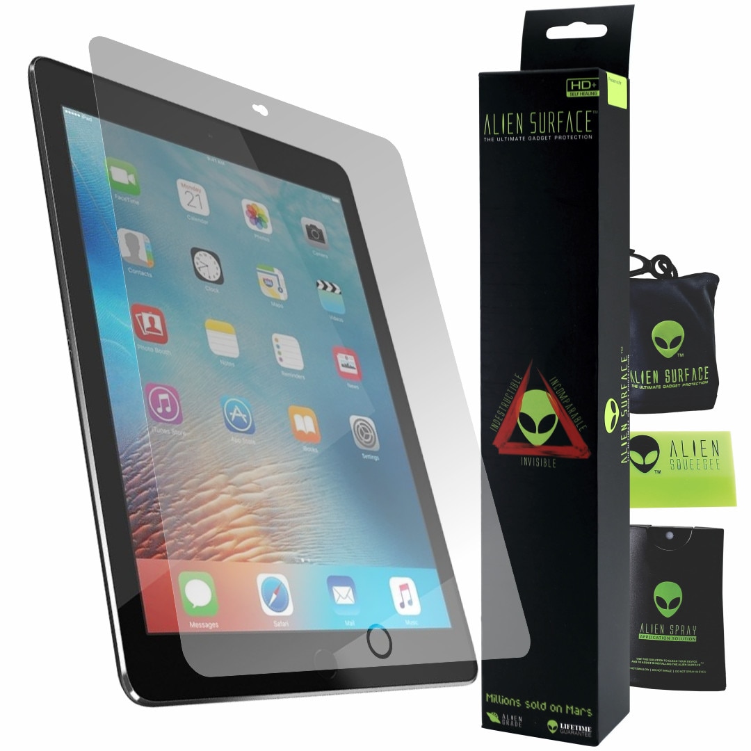 Folie Alien Surface HD, Apple iPad 9.7 inch (2018), protectie ecran + Alien Fiber cadou