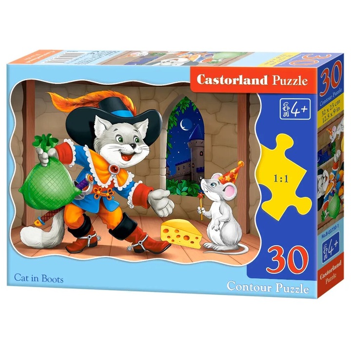 Castorland 30 db-os puzzle - Csizmás Kandúr (B-03730)