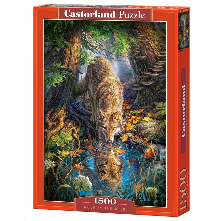 Castorland 1500 db-os puzzle - Farkas a vadonban (C-151707)