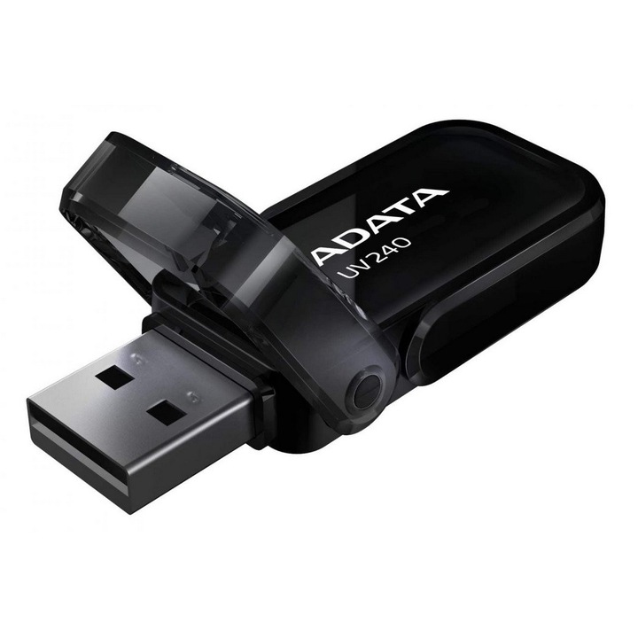 USB Flash памет ADATA UV240, 32GB, USB 2.0, Черна