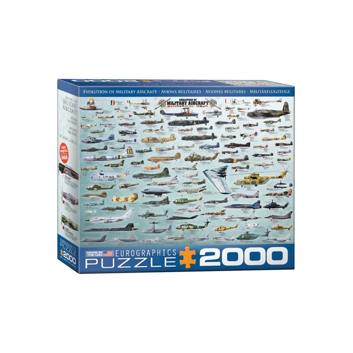 EuroGraphics 2000 db-os puzzle - Evolution of Military Aircraft (8220-0578)