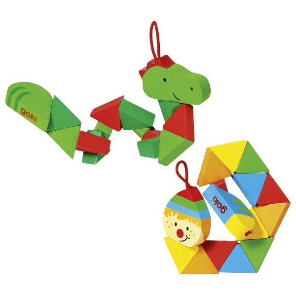 Joc puzzle - puzzle de buzunar, crocodil si clovn