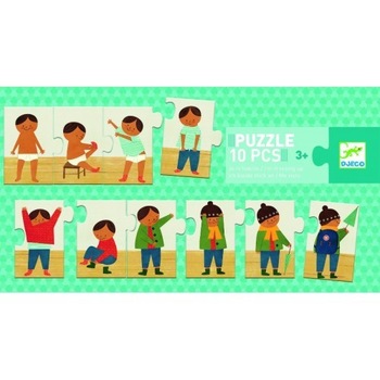 Puzzle ma imbrac singur 10 piese, Djeco Puzzle ma imbrac singur 10 piese, Djeco
