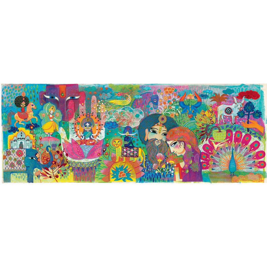 Puzzle India, Djeco Multicolor