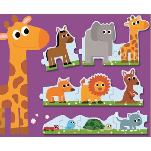 Puzzle duo de la mic la mare 10 piese, Djeco