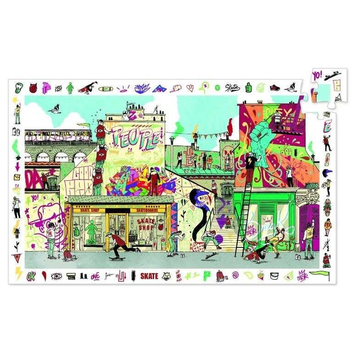 Puzzle observatie Djeco Street art