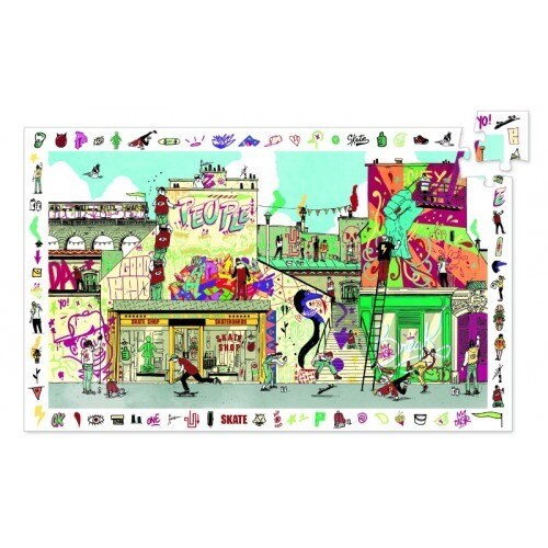 Puzzle observatie street art 200 piese,Djeco