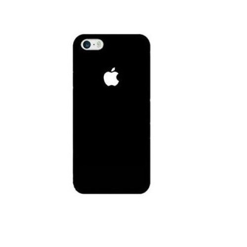Husa pentru Apple iPhone 7, MyStyle Perfect Fit, decupaj logo , Negru