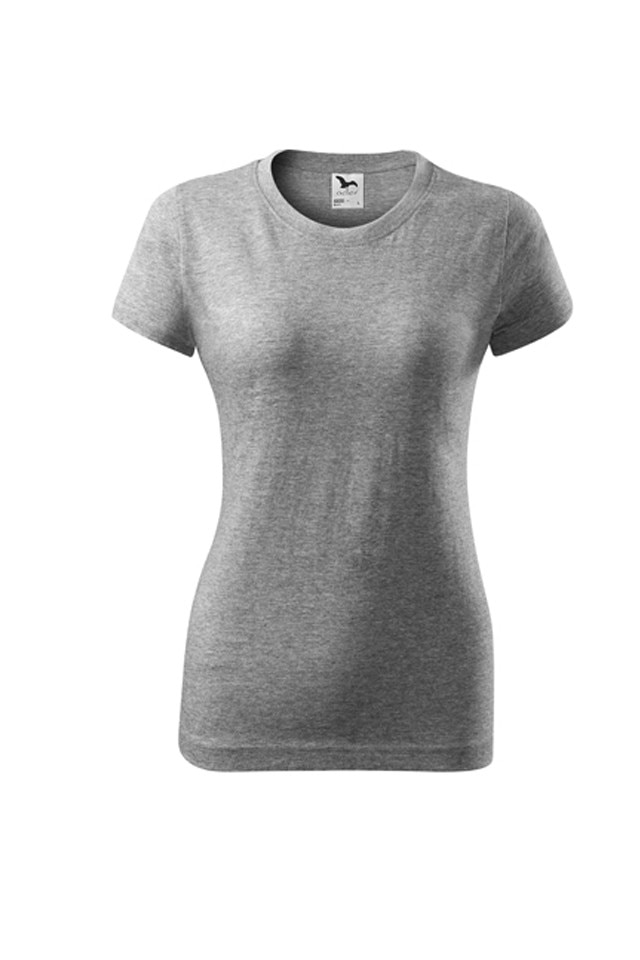 Tricou Malfini Basic dama, Gri inchis