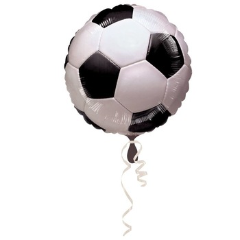 Balon folie Football Ball cu auto-etansare, 46x55 cm, alb negru Balon folie Football Ball cu auto-etansare, 46x55 cm, alb negru