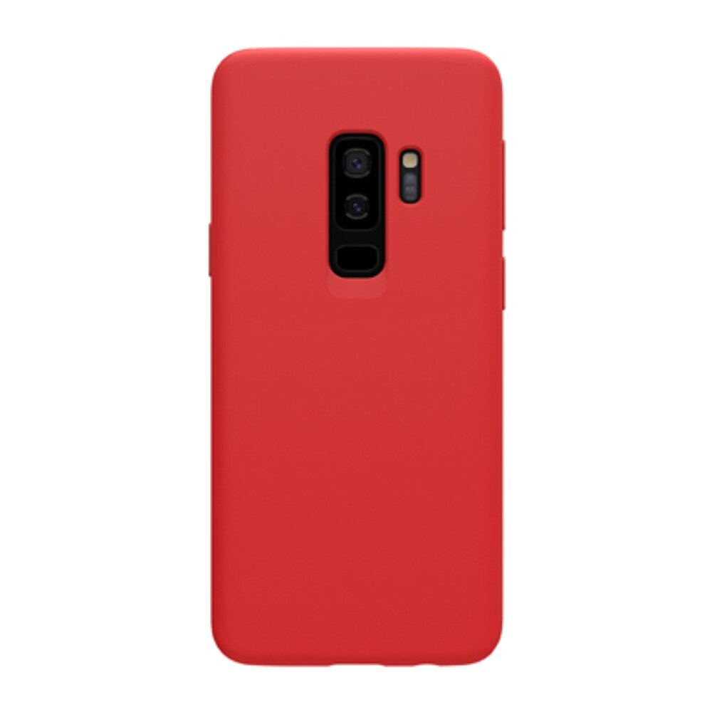 Husa din silicon mat cu interior de microfibra, Nillkin, pentru Samsung Galaxy S9 Plus, rosu