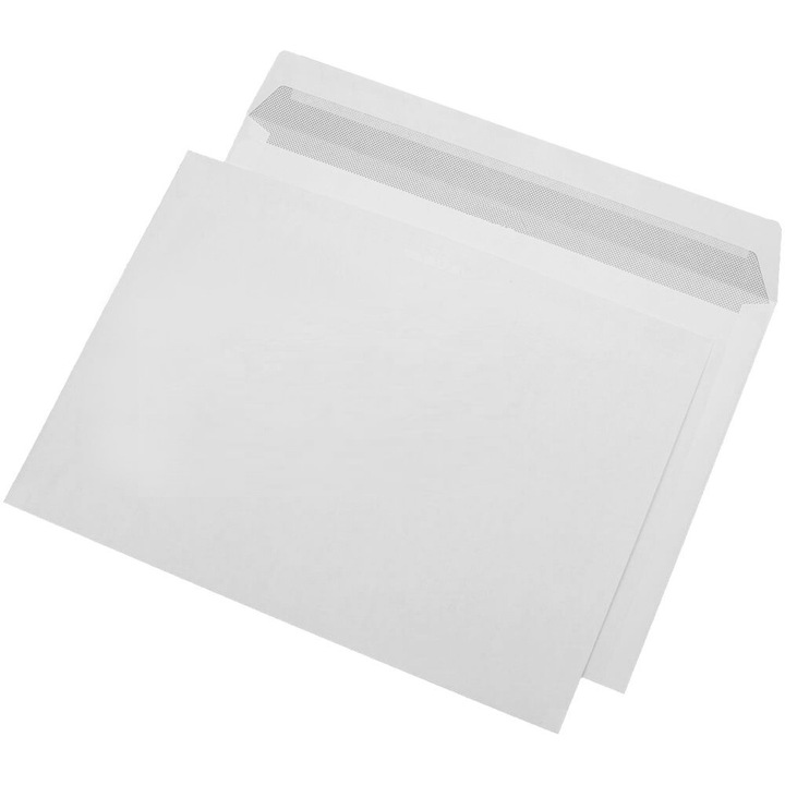 Plicuri Albe Siliconice C5, 80g, 250 buc/set, deschidere pe latura lunga