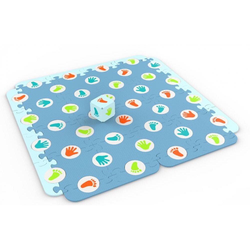 Covor puzzle din spuma Doddle Blue 66 piese