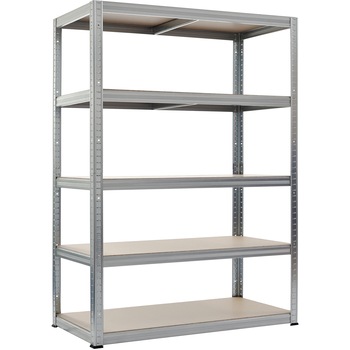 Raft metalic 5 polite MDF FUTUR 180X120X45 CM, 250kg/polita, galvanizat, fara suruburi Raft metalic 5 polite MDF FUTUR 180X120X45 CM, 250kg/polita, galvanizat, fara suruburi