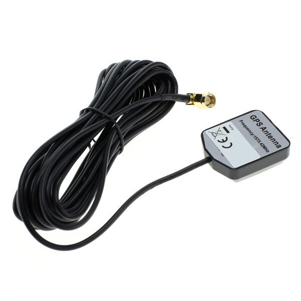 Antena GPS cu conector SMA la 90 grade, magnetica, cablu 5m tensiune 3V-5V, Frecventa 1575.42MHz