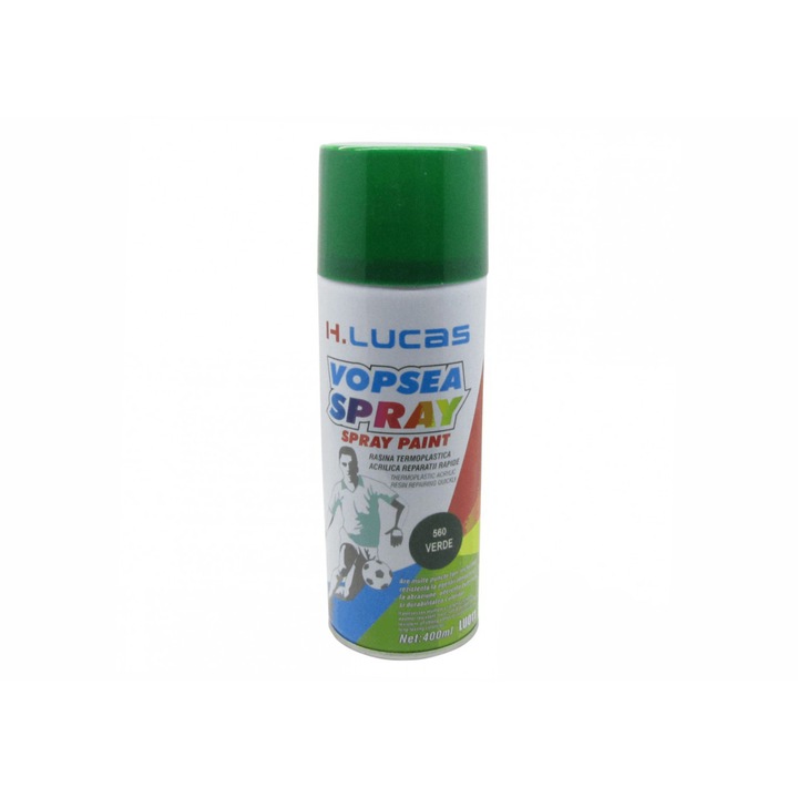 Spray vopsea universala, culoare VERDE INCHIS, cantitate 400ml