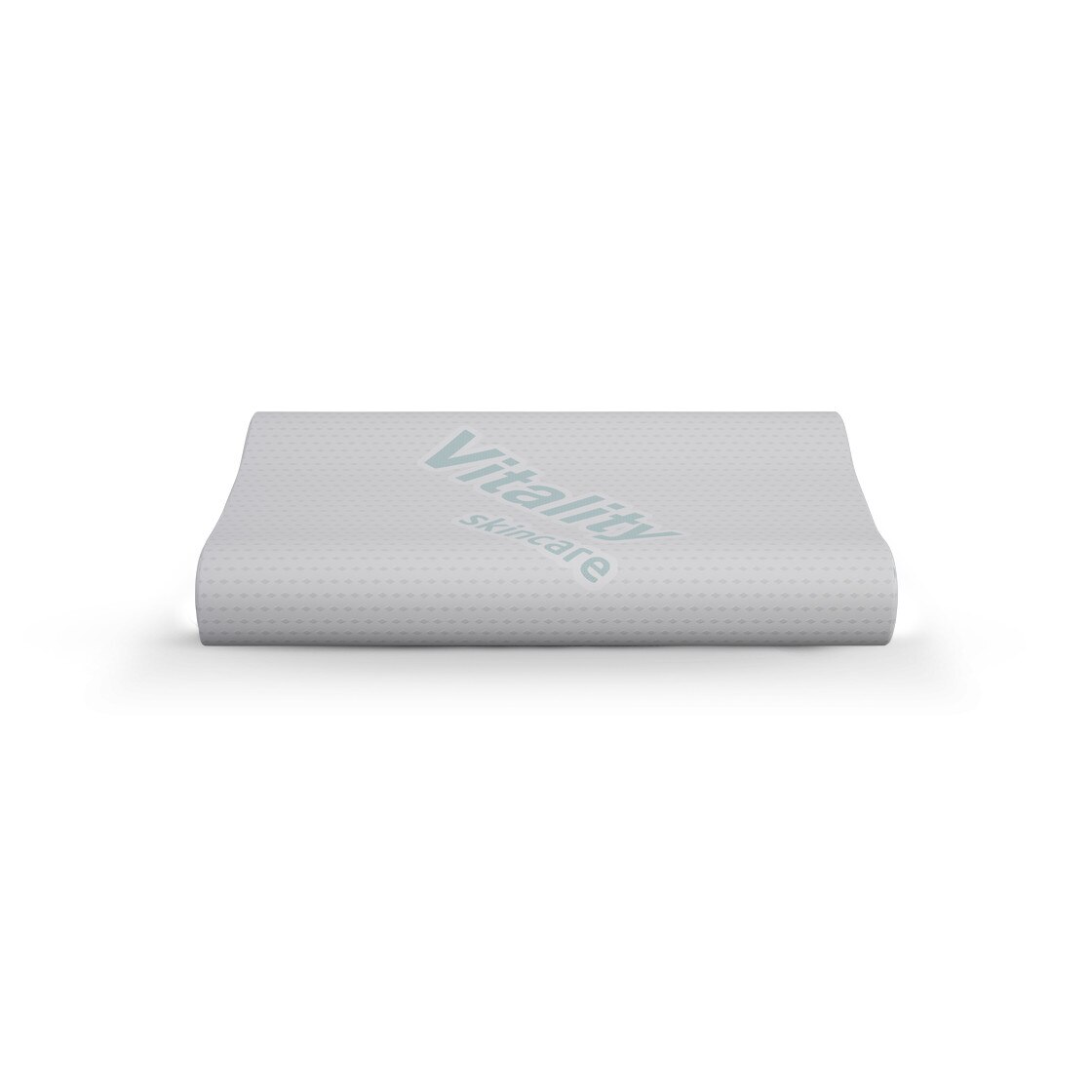 Perna iSleep 'VitalCare' 69x41x11 cm, 100% Memory Foam HD®, Made in Italy, husa Vitality tratata antialergic imbogatita cu cplx. Vitamine A-E-F