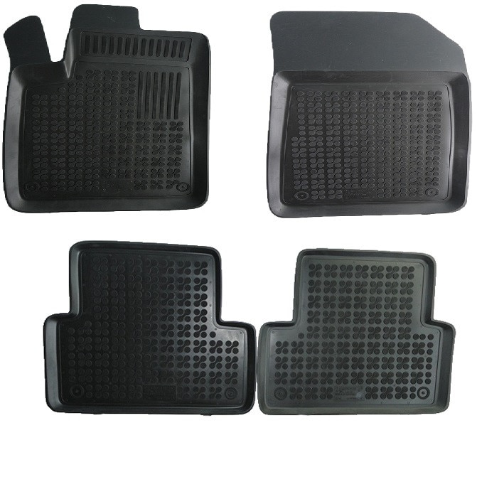 Set 4 covorase interior cauciuc stil tavita MAGSTAR LUX dedicate, compatibile cu Citroen Citroen C5 2001-2008, Negru